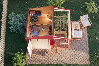 Ernst Greenhouse & Shed Combo | Polhus Timber 7.5m²