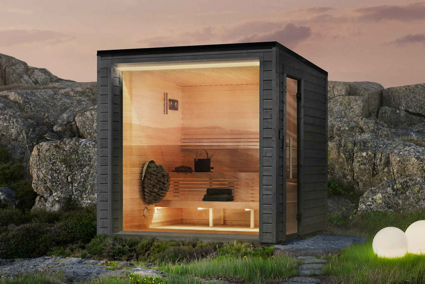 Plahus Sanna Panoramic Garden Sauna