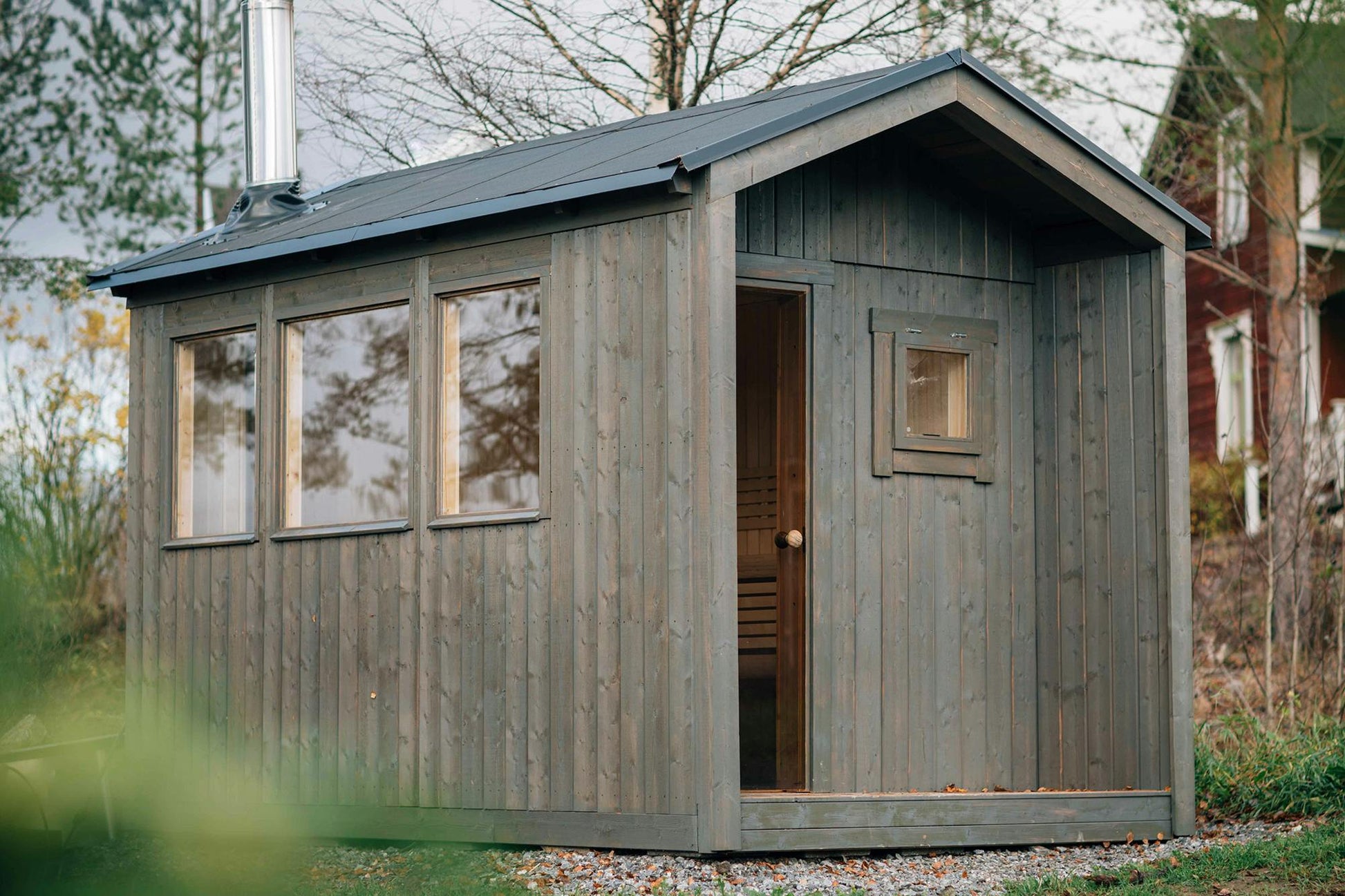 Polhus Sauna Timo 8.7m2 Modern Garden Sauna 6-8 People