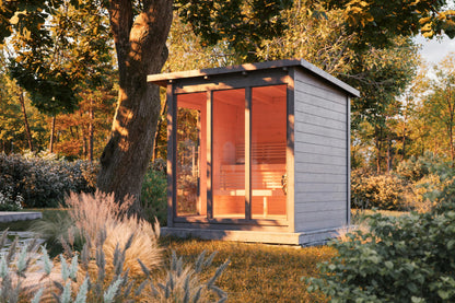 Sauna Irja garden sauna corner view