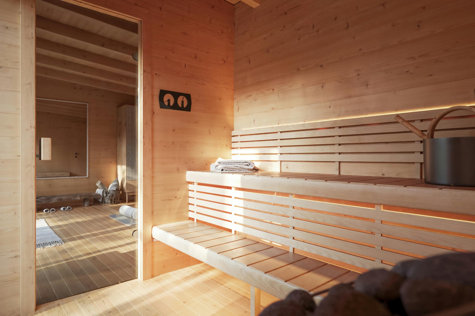 Sauna Aron interior sauna room