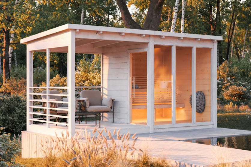 Sauna Tuuli | Polhus 9m² Spruce Sauna with Veranda