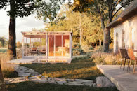 Polhus Sauna Tuuli Garden Setting