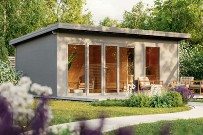 Sauna Aron exterior facade view