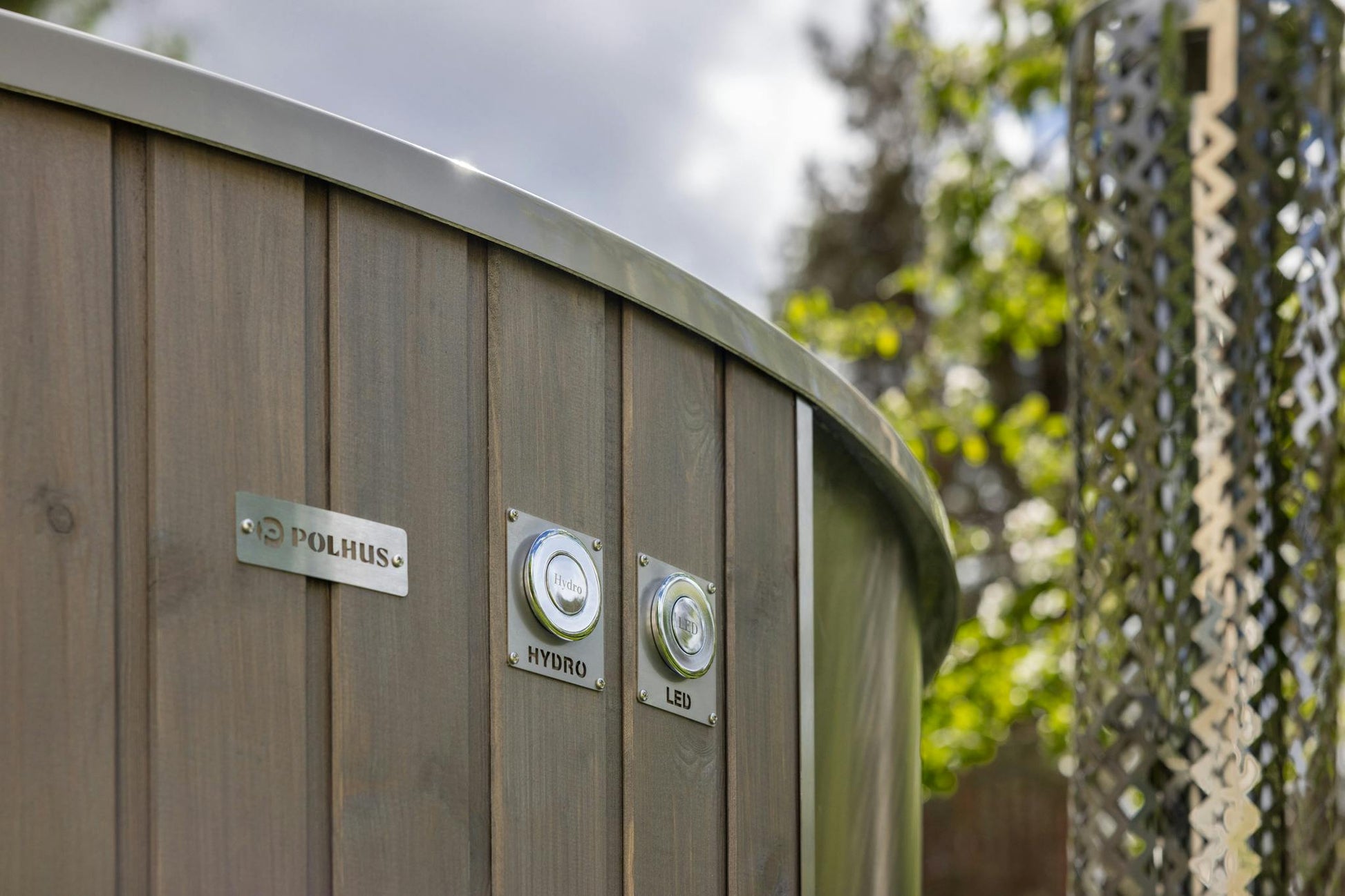 Polar Spa hot tub stainless steel finish detail