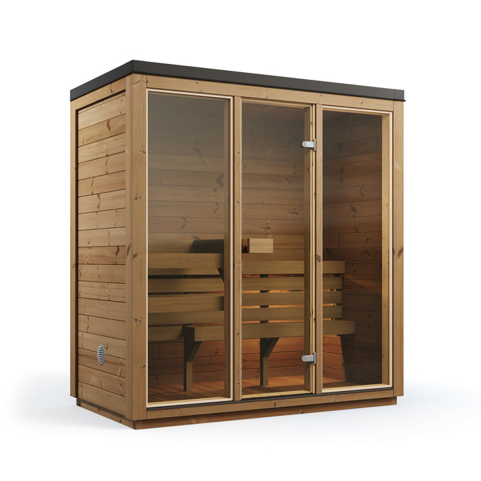 SaunaSupply Ella II Cube Thermowood Sauna - 3-4 person