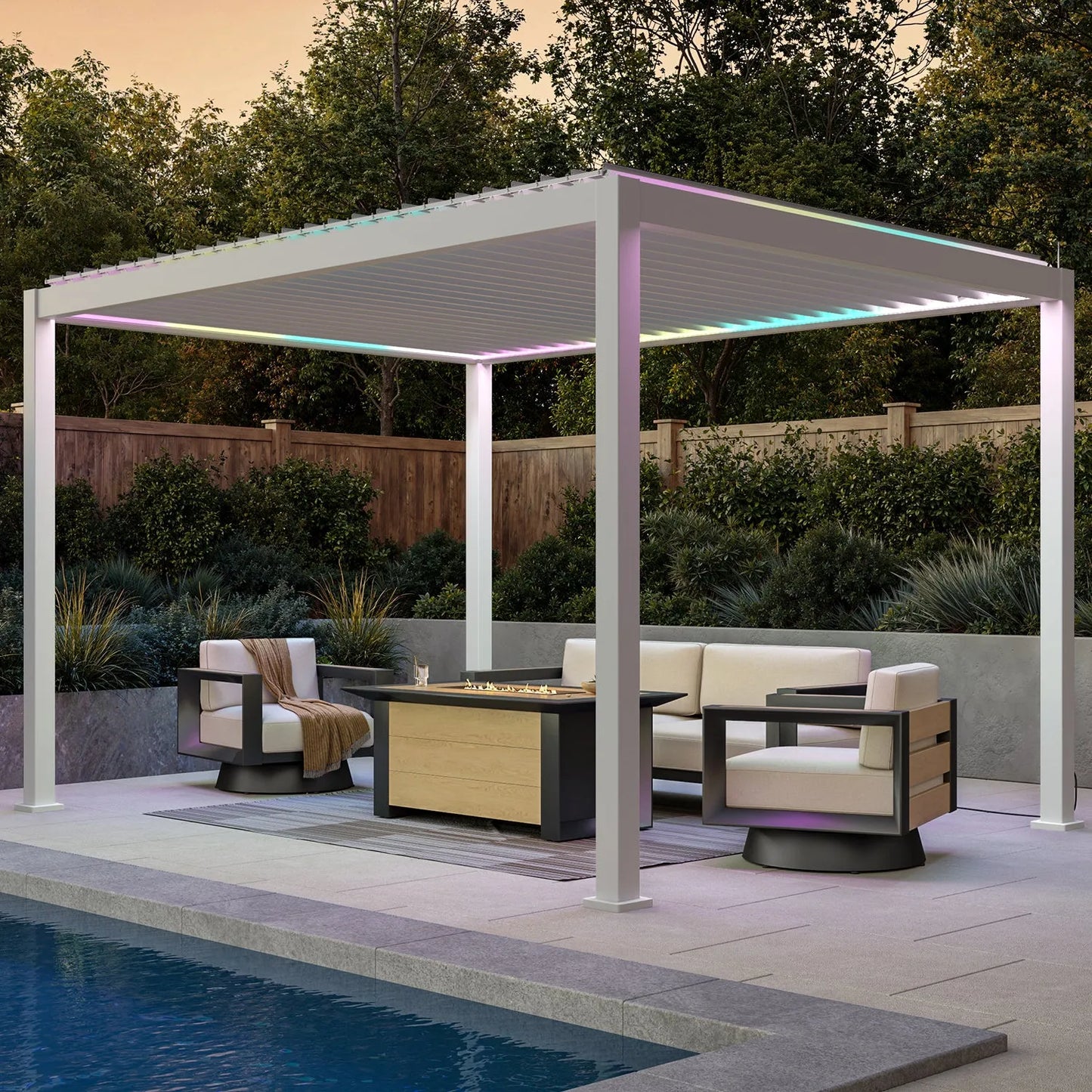 Motion Pergola — 10'×13' | White