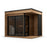 SaunaSupply AAPO Thermowood Outdoor Sauna & Shower (with roofing material) - 4 Person