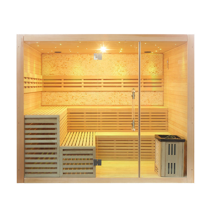 SAUNAONES® Include Therapy Wood Traditional Steam Sauna Modern Relax 7