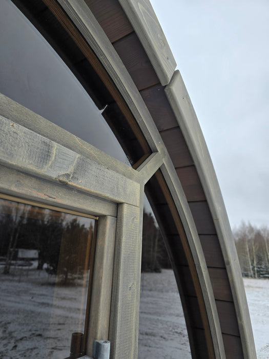 SaunaSupply KLAABU Deluxe Thermowood Outdoor Barrel Sauna - 4 People