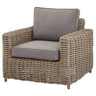 Amalfi rattan armchair close-up weave detail