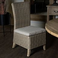 Capri Collection outdoor dining chair cushion detail