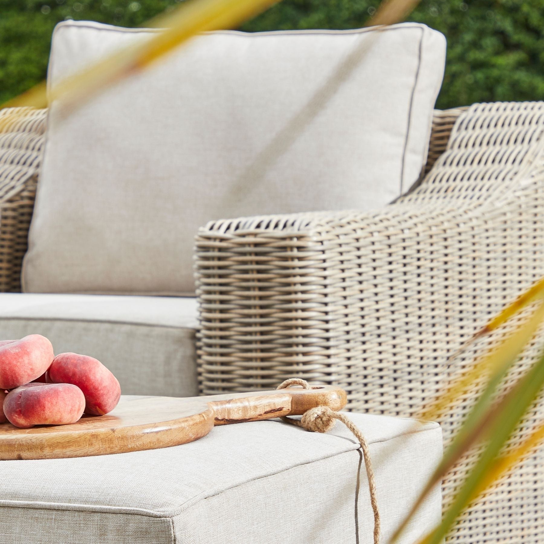 Capri Collection outdoor armchair in garden setting