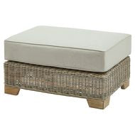 Capri Collection Outdoor Foot Stool wicker weave