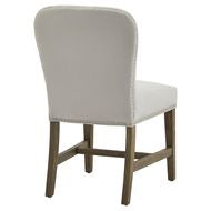 Cobham Grey Dining Chair upholstery detail