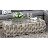 Amalfi Collection outdoor corner set close-up weave