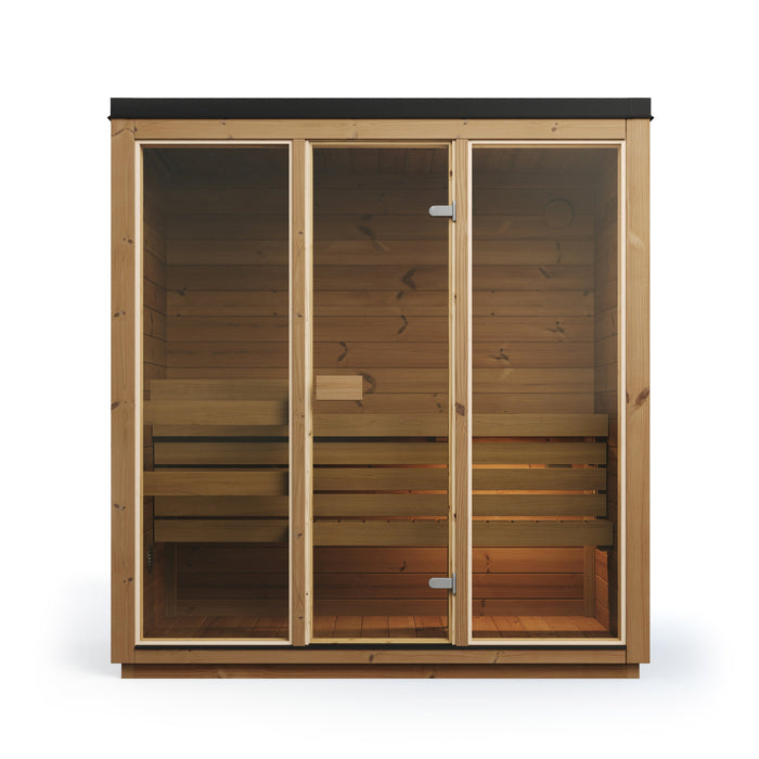 SaunaSupply Ella II Cube Thermowood Sauna - 3-4 person