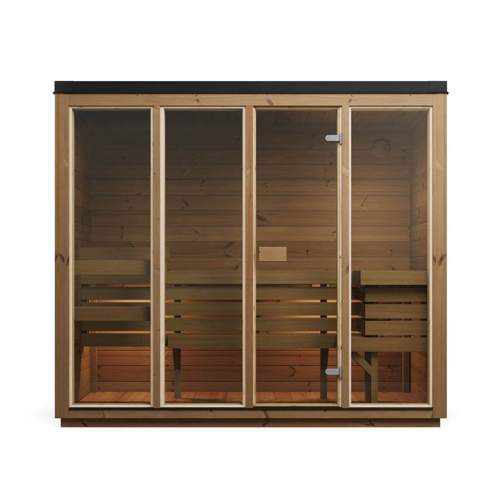 SaunaSupply Ella III Cube Thermowood Sauna - 4 person
