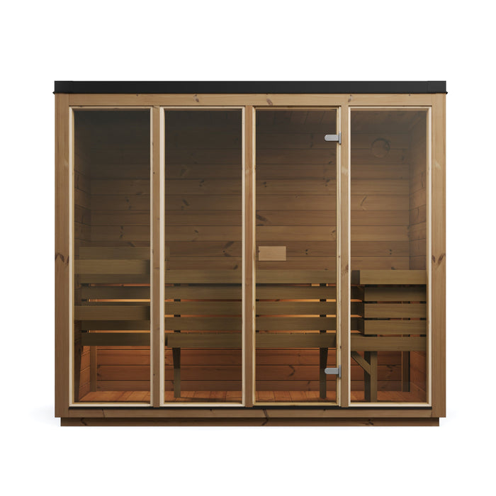 SaunaSupply Ella III Cube Thermowood Sauna - 4 person
