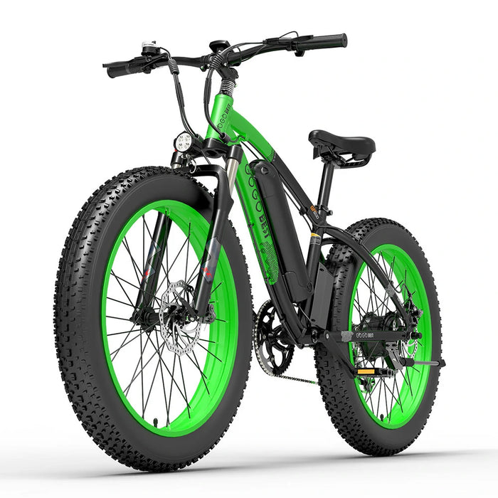GOGOBEST GF600 48V 1000W Electric Bicycle 26inch, 13Ah Battery, 110km Range – Black