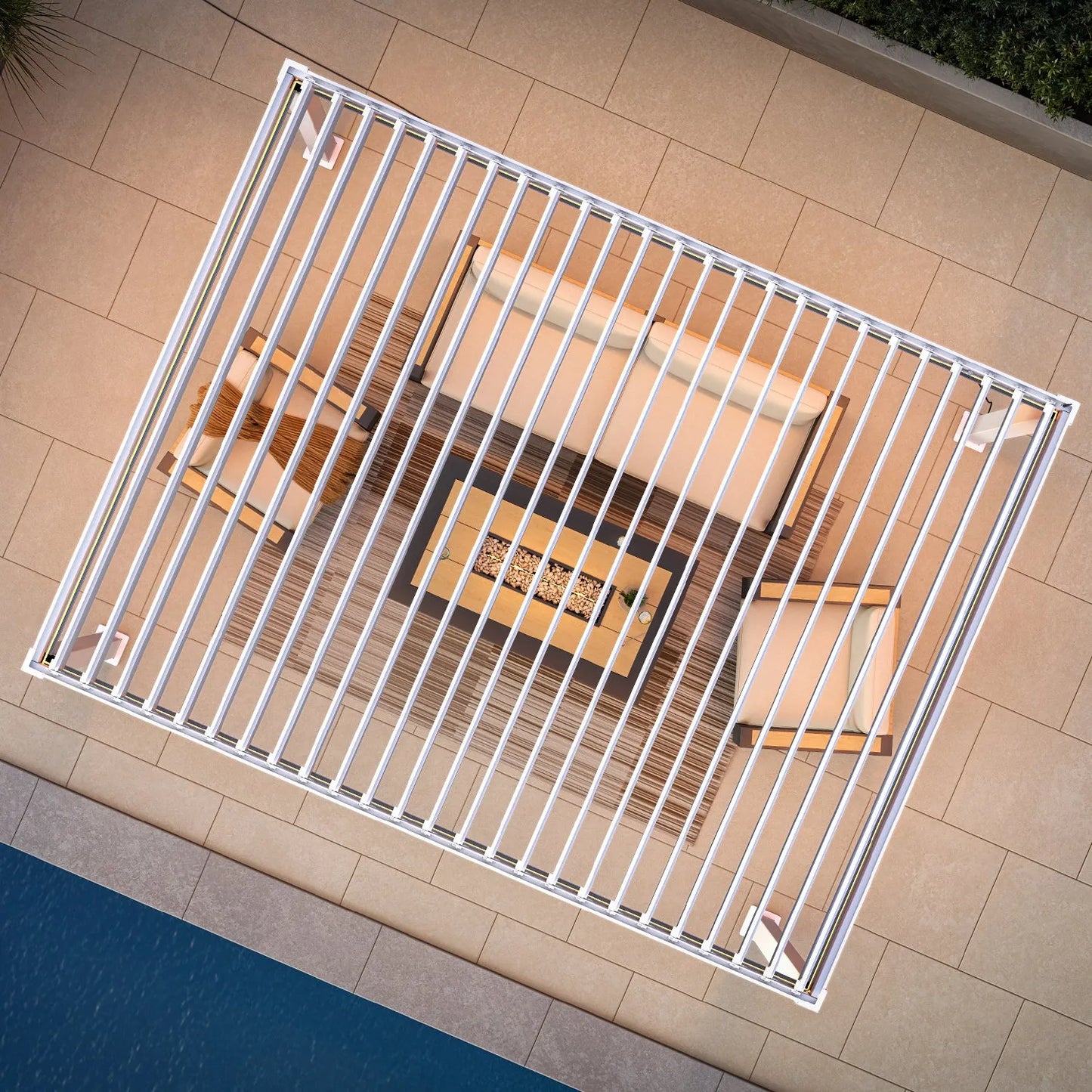 Motion Pergola — 10'×13' | White