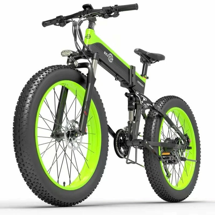 Bezior X1500 Electric Bike 1500W 48V 12.8Ah 26-Inch Fat Tire E-Bike