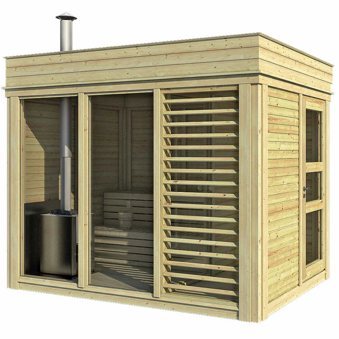 4 Person Traditional Outdoor Sauna Cube