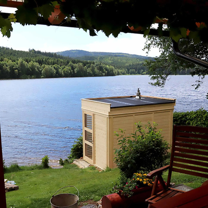 4 Person Traditional Outdoor Sauna Cube