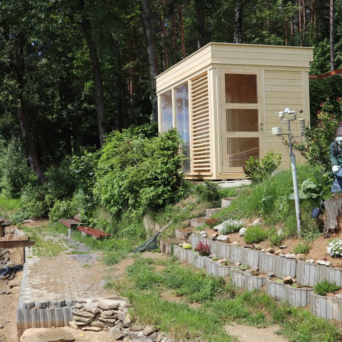 4 Person Traditional Outdoor Sauna Cube