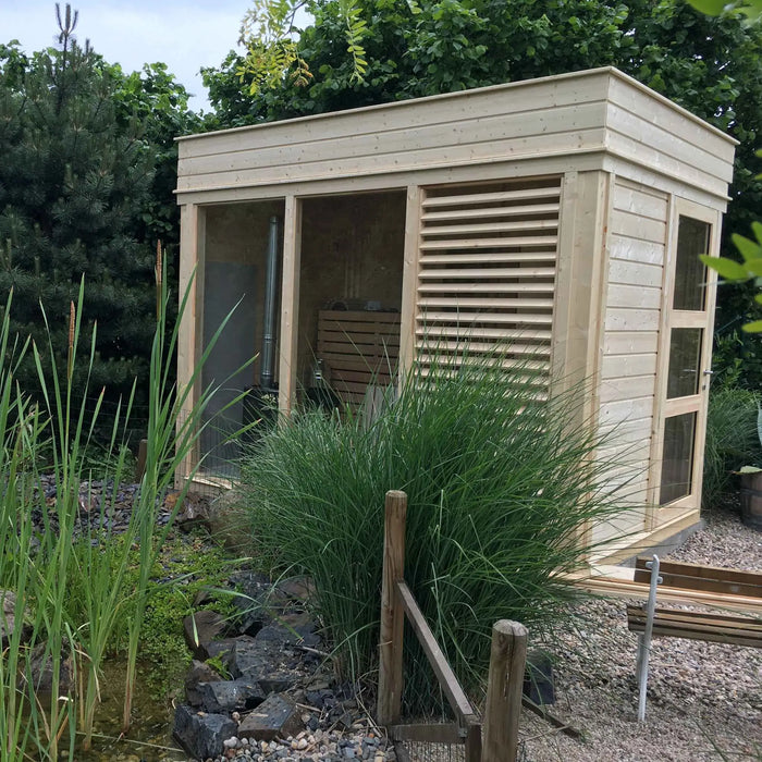 4 Person Traditional Outdoor Sauna Cube