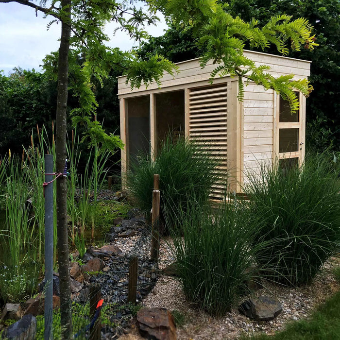 4 Person Traditional Outdoor Sauna Cube