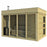 4 Person Traditional Outdoor Sauna Cube with Changing Room