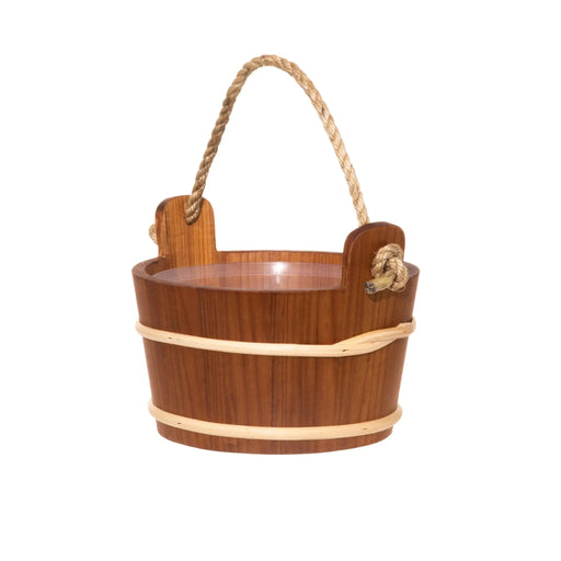 4 Living Sauna Bucket Alder With Rope Handle 4 Litre