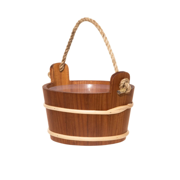 4 Living Sauna Bucket Alder With Rope Handle 4 Litre