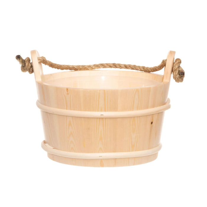 4 Living Sauna Bucket Spruce With Rope Handle 4 Litre