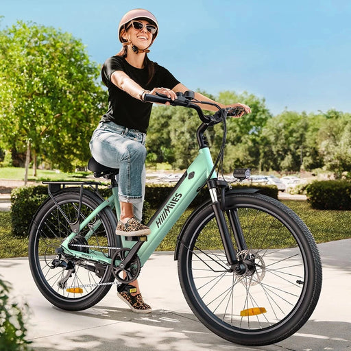 HillMiles MileCity 1 Electric Bike 36V 13AH 250W Motor 26-Inch – Green