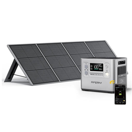 Aferiy P210 2400W LiFePO4 Portable Power Station 2048Wh with Solar Panel