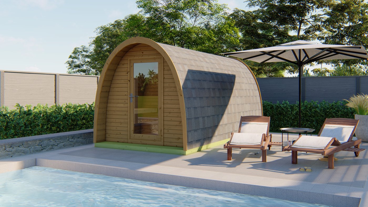 Tolva sauna pod (Thermowood) - 2.25 x 2.6m