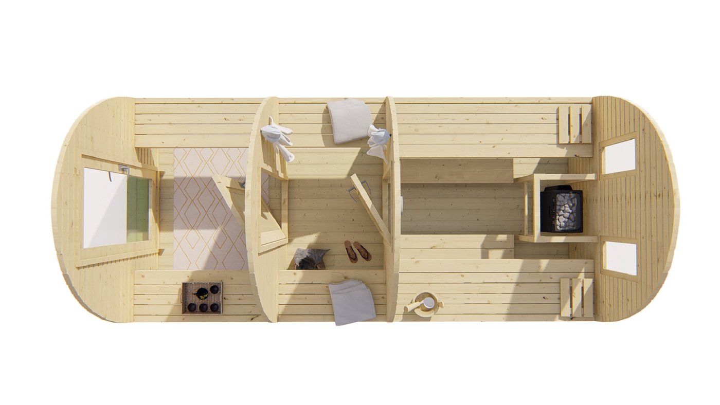 Tolva sauna pod (Spruce) – 2.25 x 4m