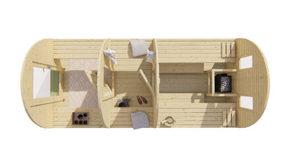 Tolva sauna pod (Spruce) – 2.25 x 4m