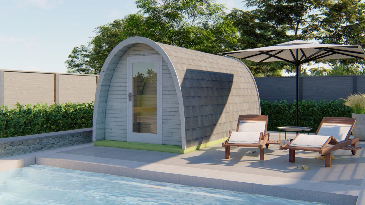 Tolva sauna pod (Thermowood) – 2.25 x 4m