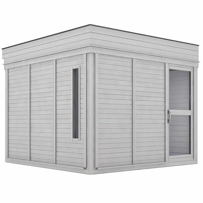 4 Person Outdoor Sauna Cube with Shower and Changing Room