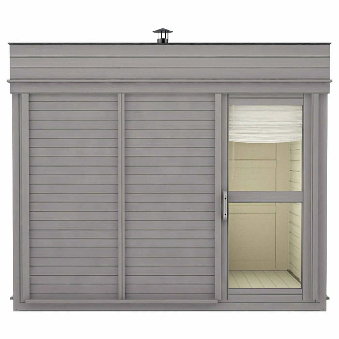 4 Person Outdoor Sauna Cube with Shower and Changing Room