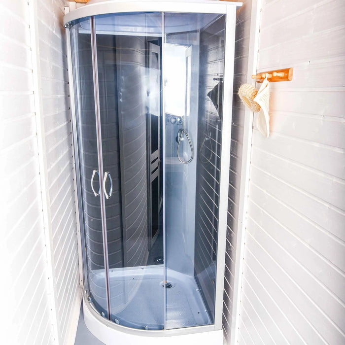 4 Person Traditional Outdoor Sauna with Lounge Room