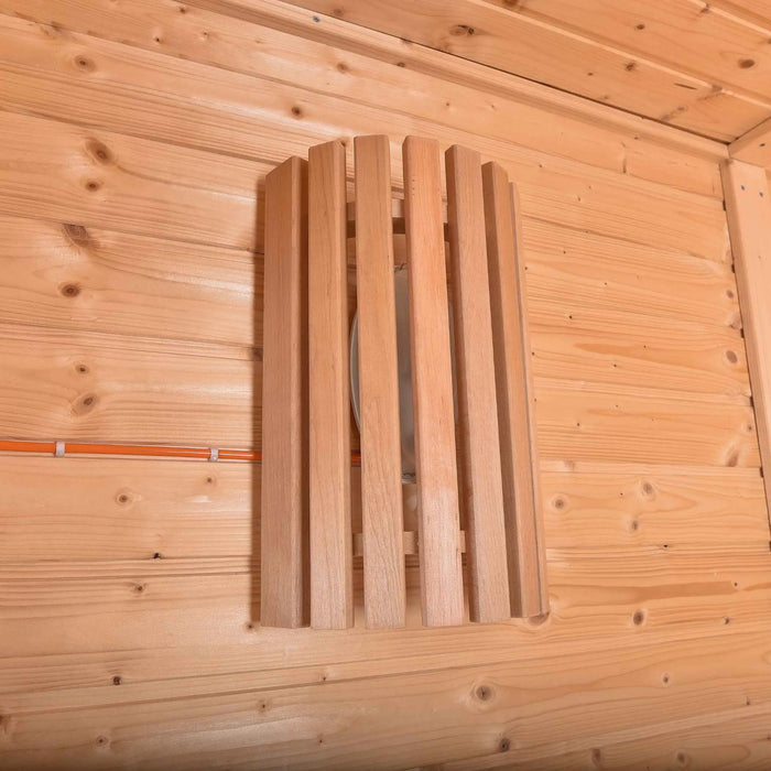 4 Person Traditional Outdoor Sauna with Lounge Room