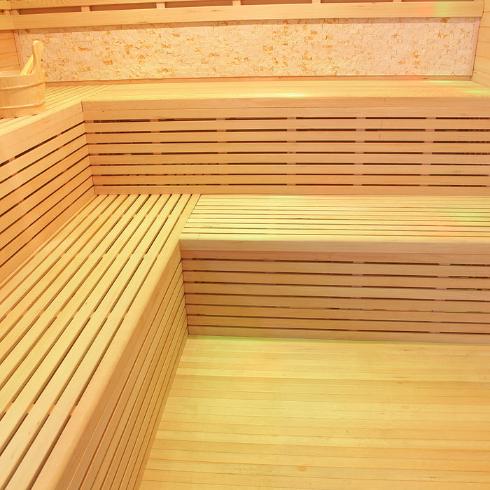 SAUNAONES® Include Therapy Wood Traditional Steam Sauna Modern Relax 7