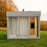 4 Person Outdoor Sauna Cube with Shower and Changing Room