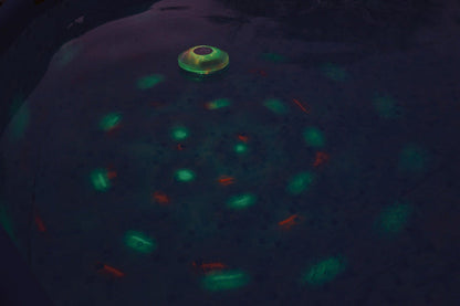 Floating hot tub light glowing colour display