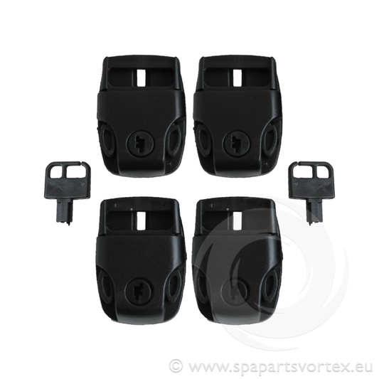 Spa cover clips pack of 4 secure fastening