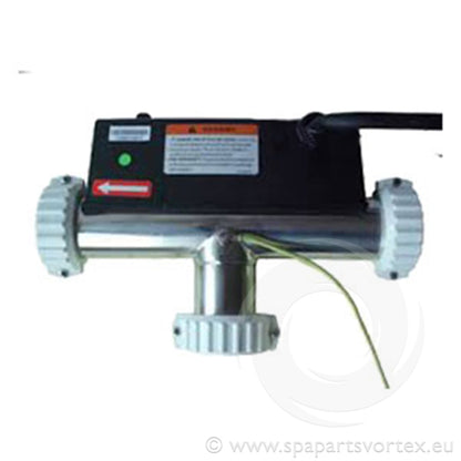 LX H30-R3 3.0kW T-Shape spa heater assembly with Incoloy element